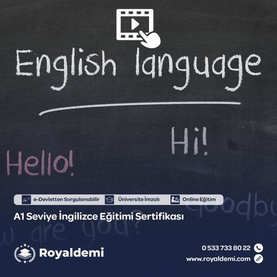 A1 Seviye İngilizce Eğitimi Sertifikası -Video Eğitim A1 Seviye İngilizce Eğitimi Sertifikası -Video Eğitim