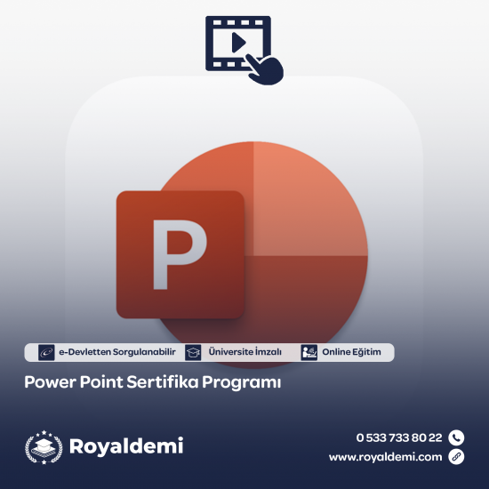 Power Point Sertifika Programı - Video Eğitim Power Point Sertifika Programı - Video Eğitim